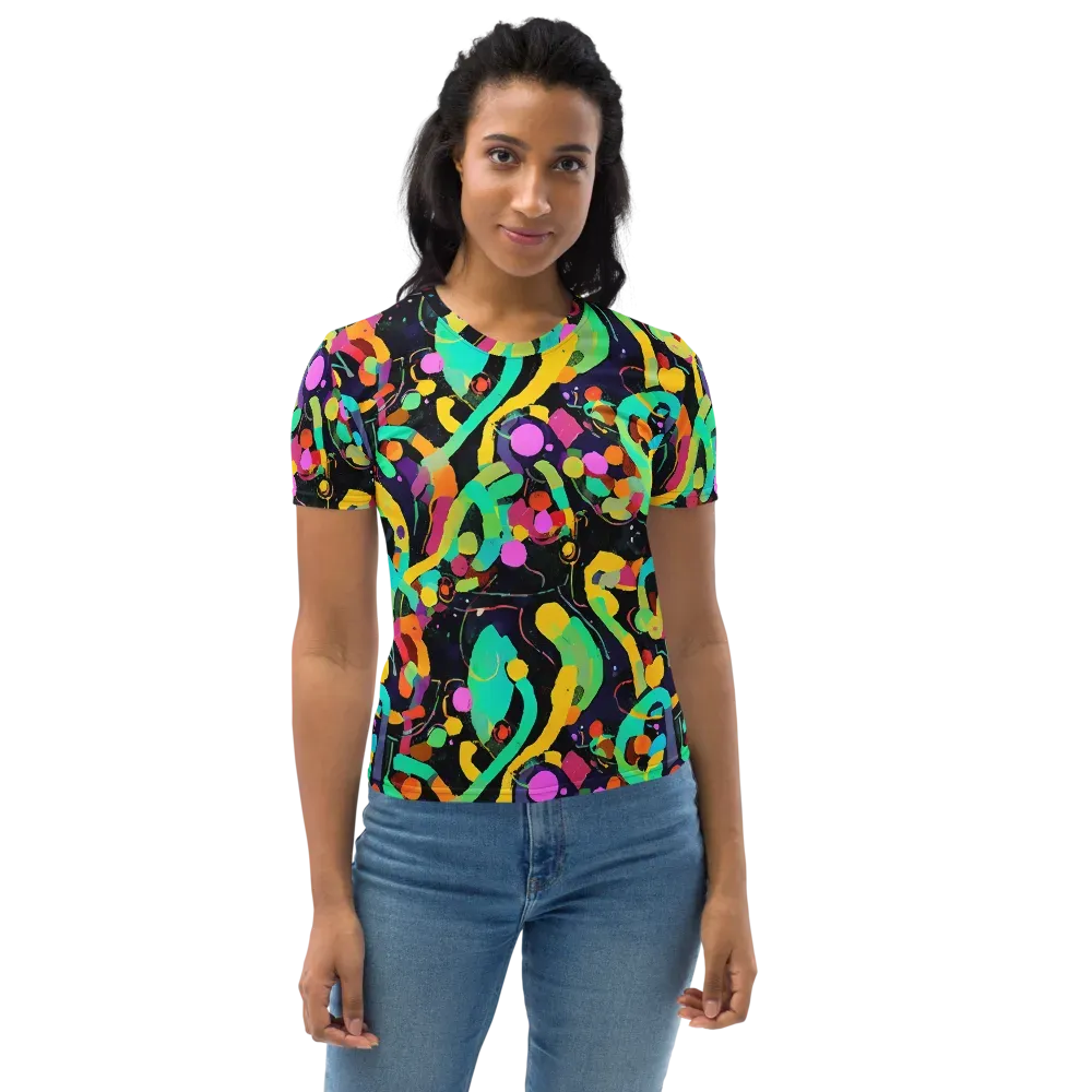 Neon Kinetic on Women's Crew Neck T-Shirt — Front