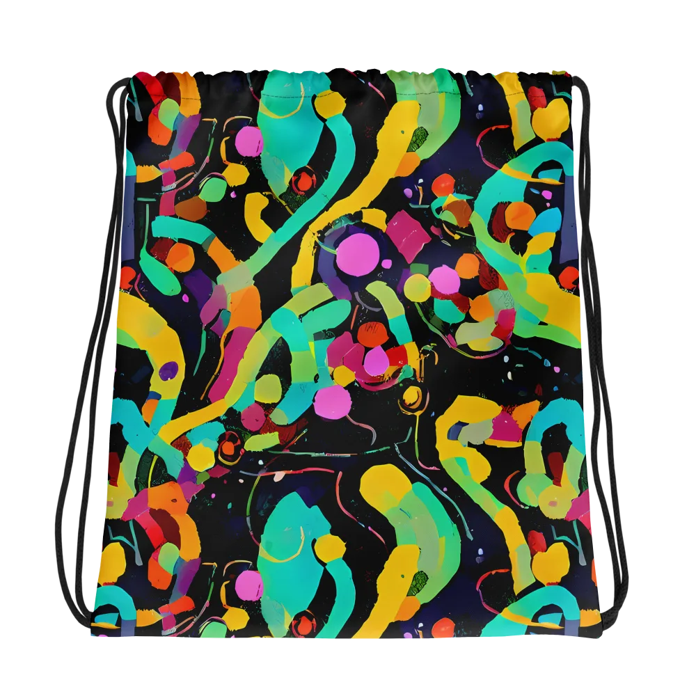 Neon Kinetic on Drawstring Bag — Photo