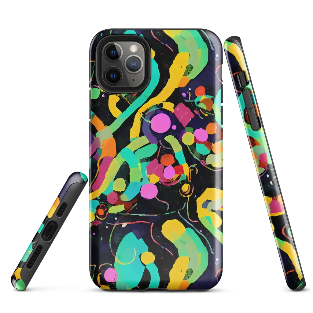 Neon Kinetic on Tough Case for iPhone® — Front