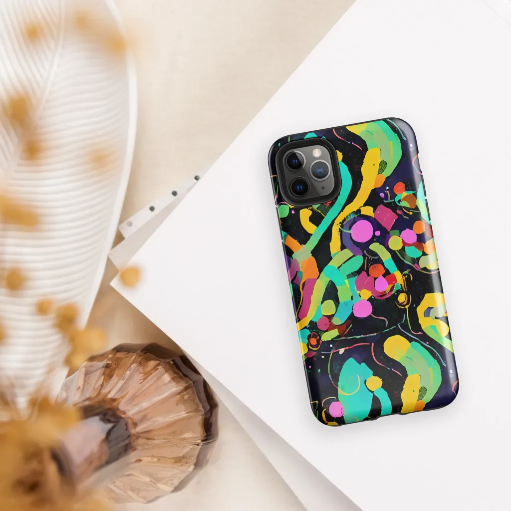 Neon Kinetic on Tough Case for iPhone® — Front