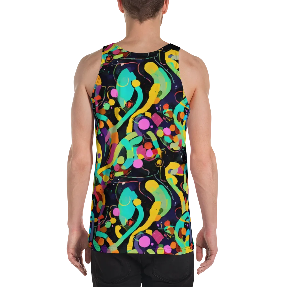 Neon Kinetic on Men's Tank Top — Back