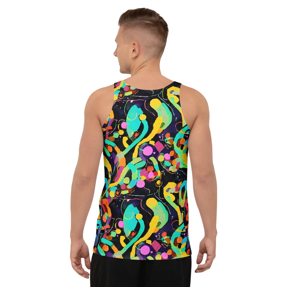 Neon Kinetic on Men's Tank Top — Back
