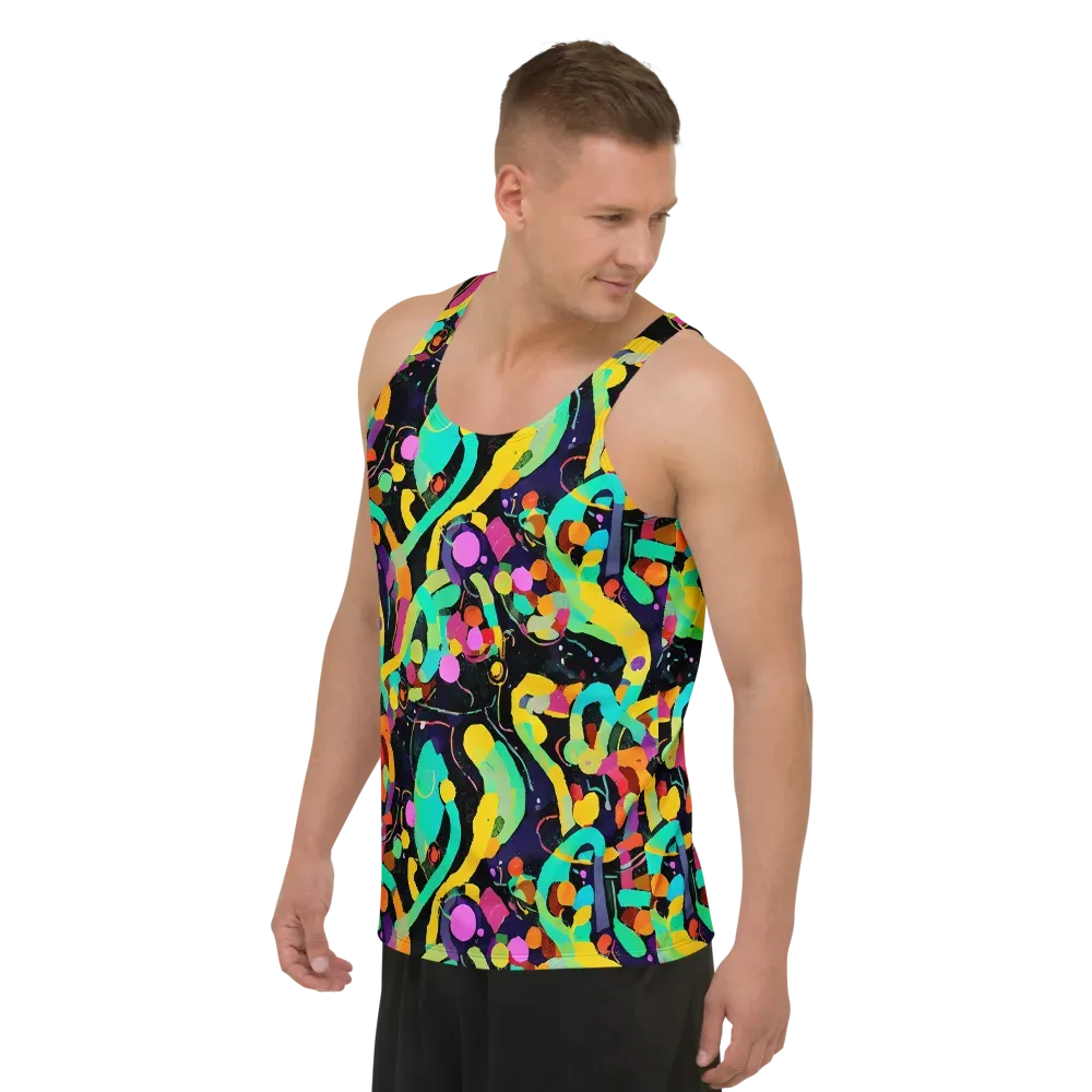 Neon Kinetic on Men's Tank Top — Left Front