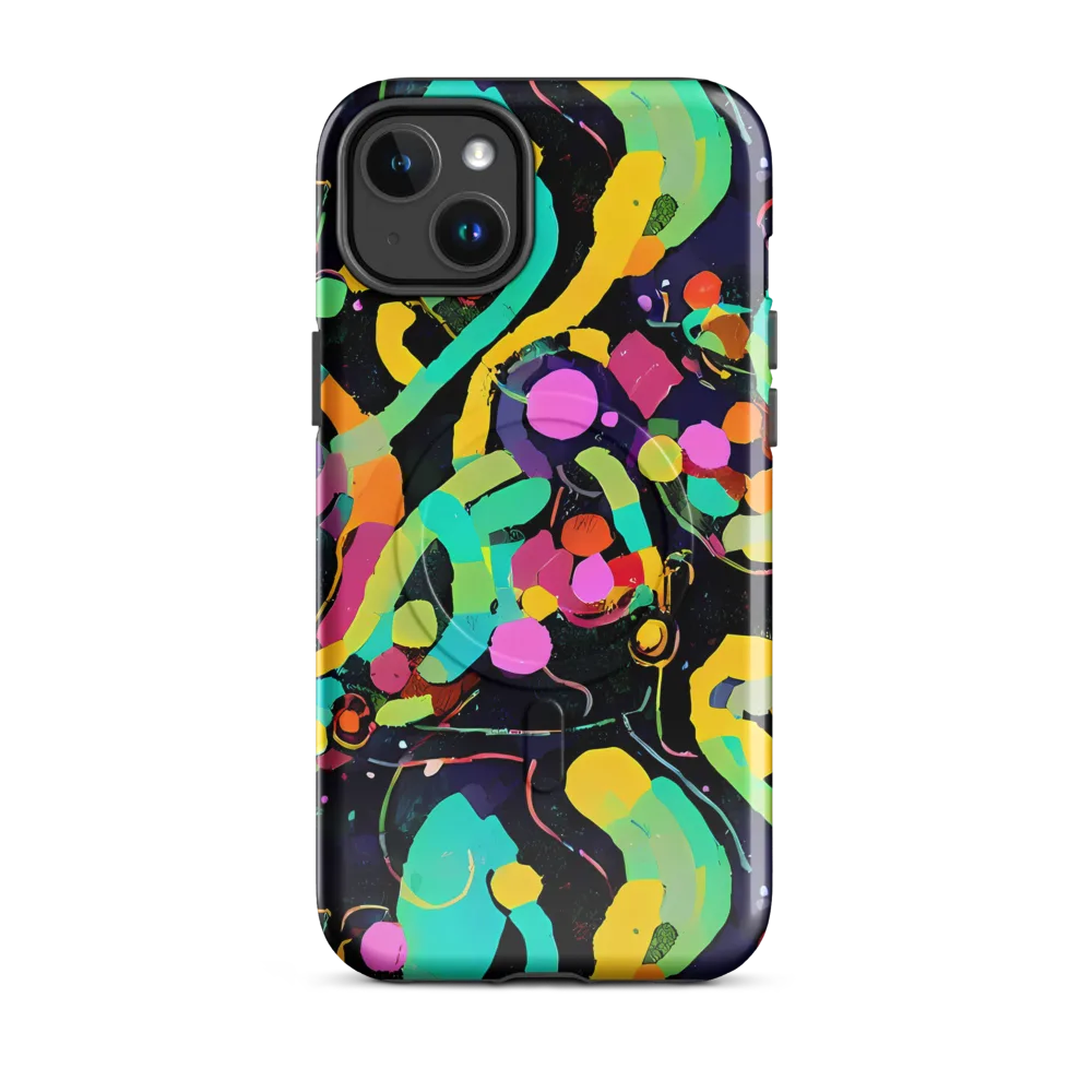 Neon Kinetic on MagSafe Tough Case for iPhone® — Front