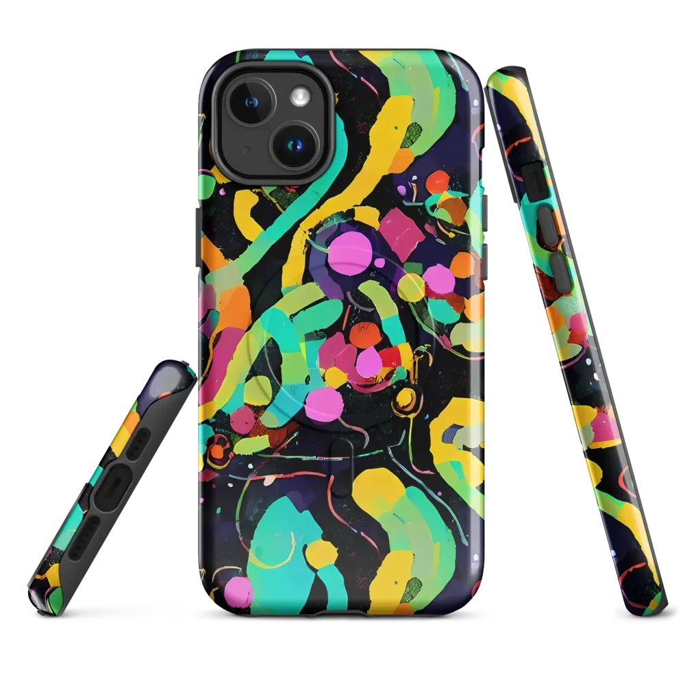 Neon Kinetic on MagSafe Tough Case for iPhone® — Front