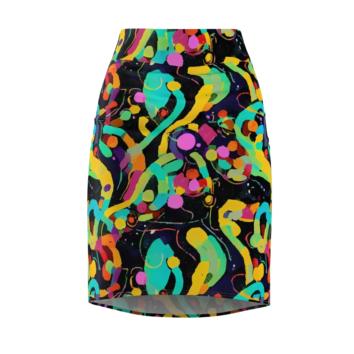 Neon Kinetic on Pencil Skirt — Front