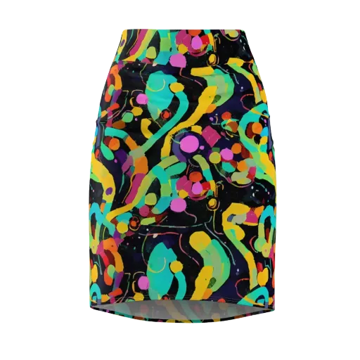 Neon Kinetic on a Pencil Skirt