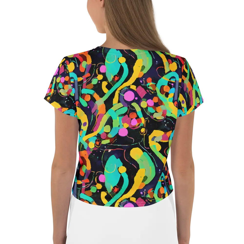 Neon Kinetic on Crop Tee — Back