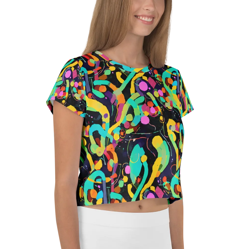 Neon Kinetic on Crop Tee — Right