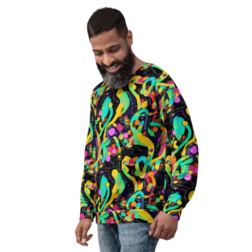 Neon Kinetic on Sweatshirt — Left Front