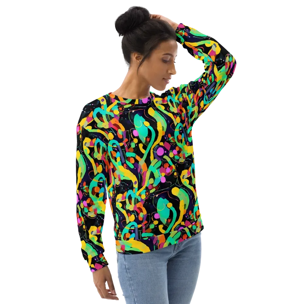 Neon Kinetic on Sweatshirt — Right Front
