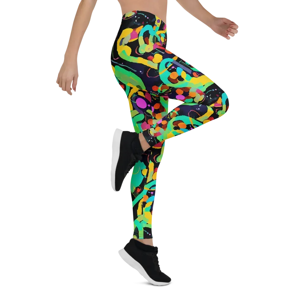 Neon Kinetic on Leggings — Right