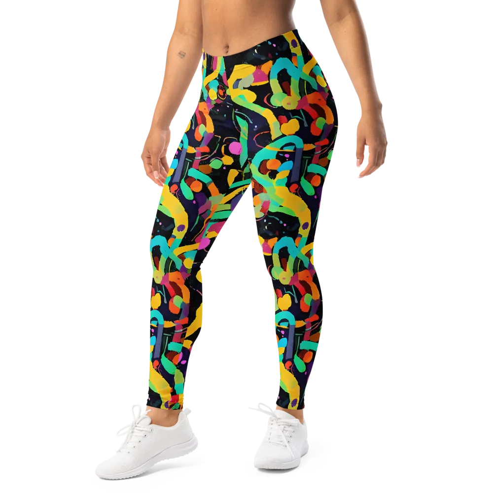 Neon Kinetic on Leggings — Left Front