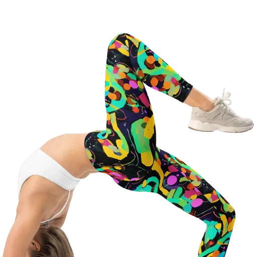 Neon Kinetic on a Leggings
