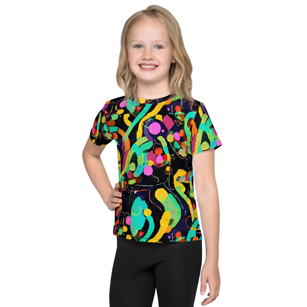 Neon Kinetic on Kids Crew Neck T-Shirt — Front