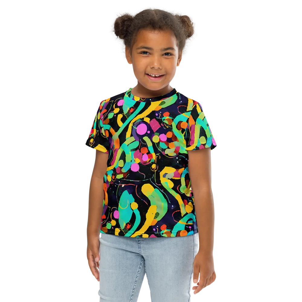 Neon Kinetic on Kids Crew Neck T-Shirt — Front