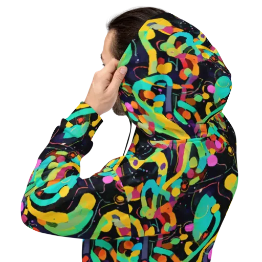 Neon Kinetic on a Hoodie