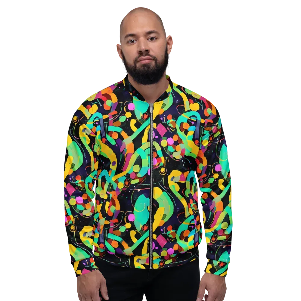 Neon Kinetic on Bomber Jacket — Front