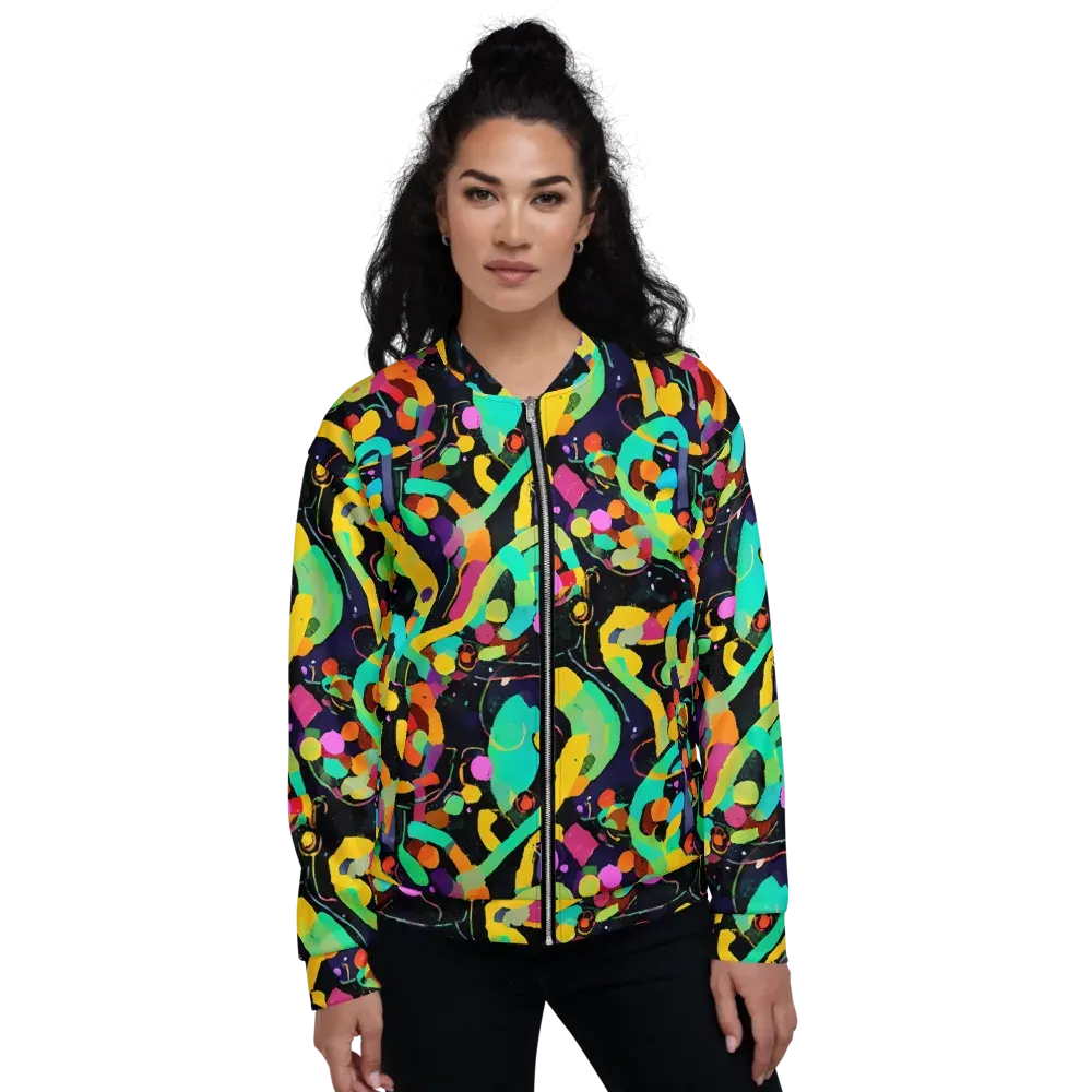 Neon Kinetic on Bomber Jacket — Front