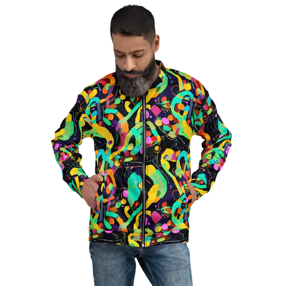 Neon Kinetic on Bomber Jacket — Front