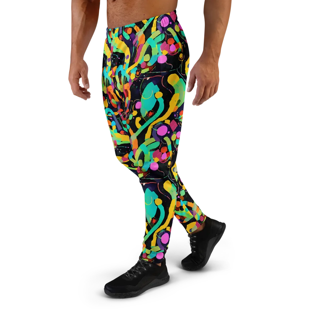 Neon Kinetic on Men's Joggers — Left
