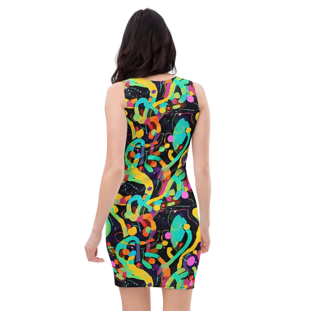 Neon Kinetic on Bodycon Dress — Back