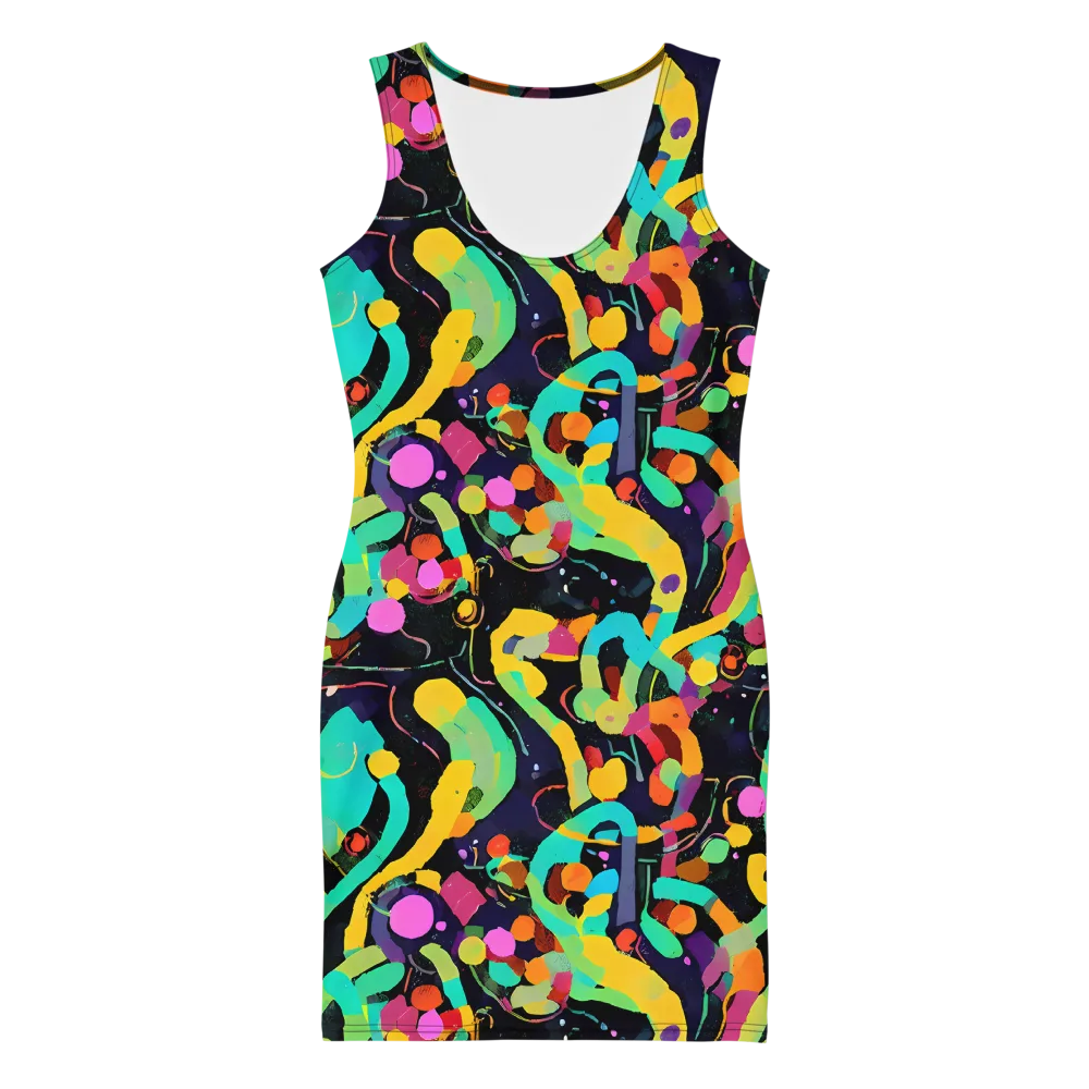 Neon Kinetic on Bodycon Dress — Front