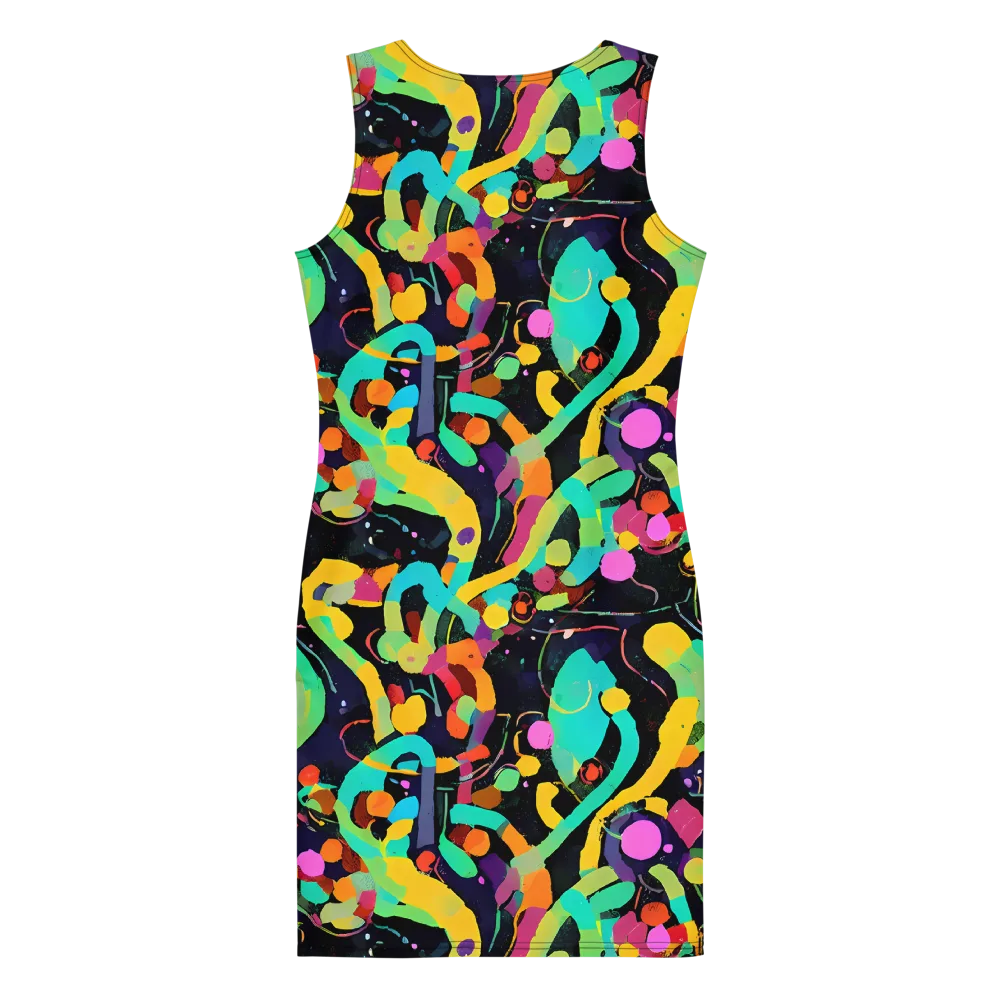 Neon Kinetic on Bodycon Dress — Back