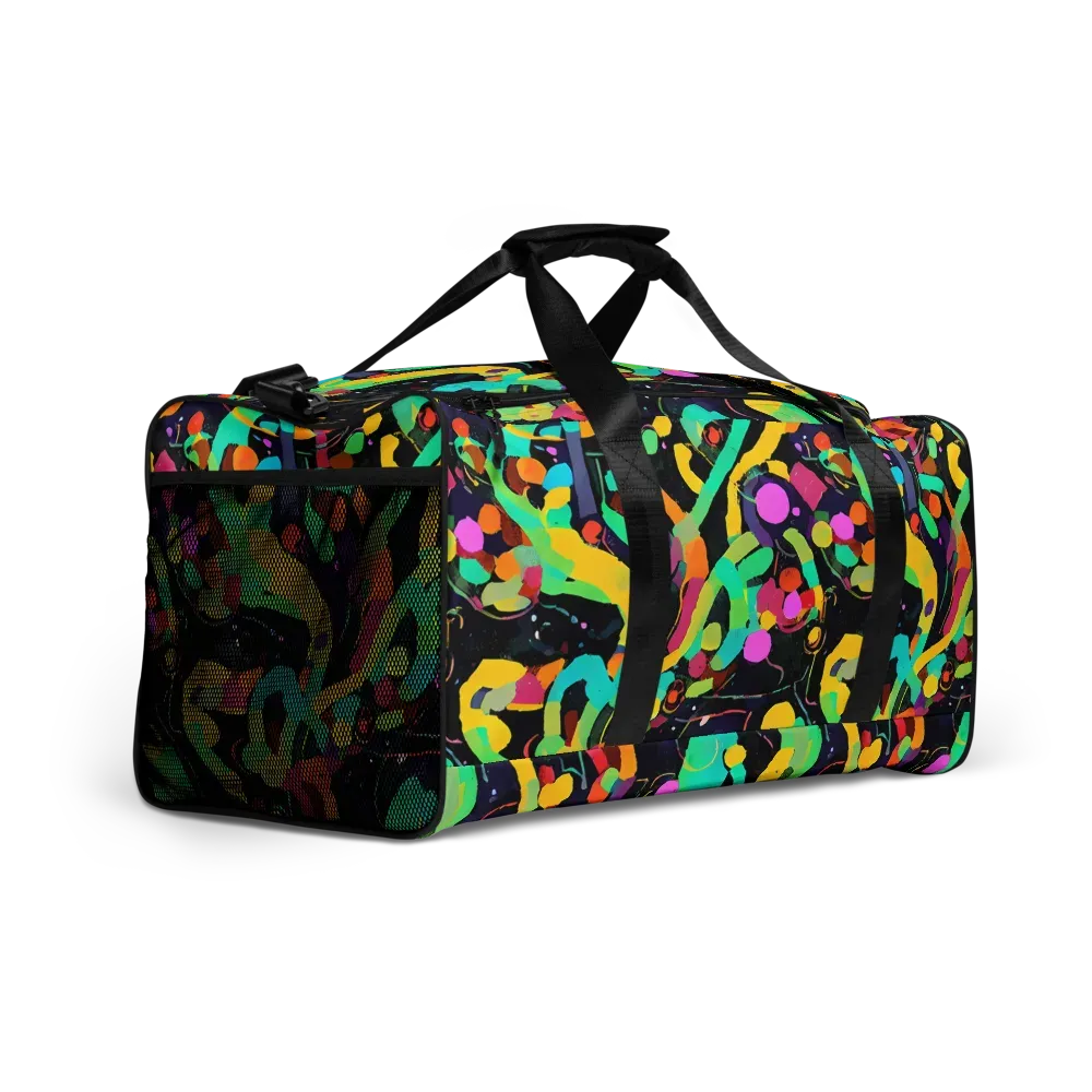 Neon Kinetic on Duffle Bag — Right Front