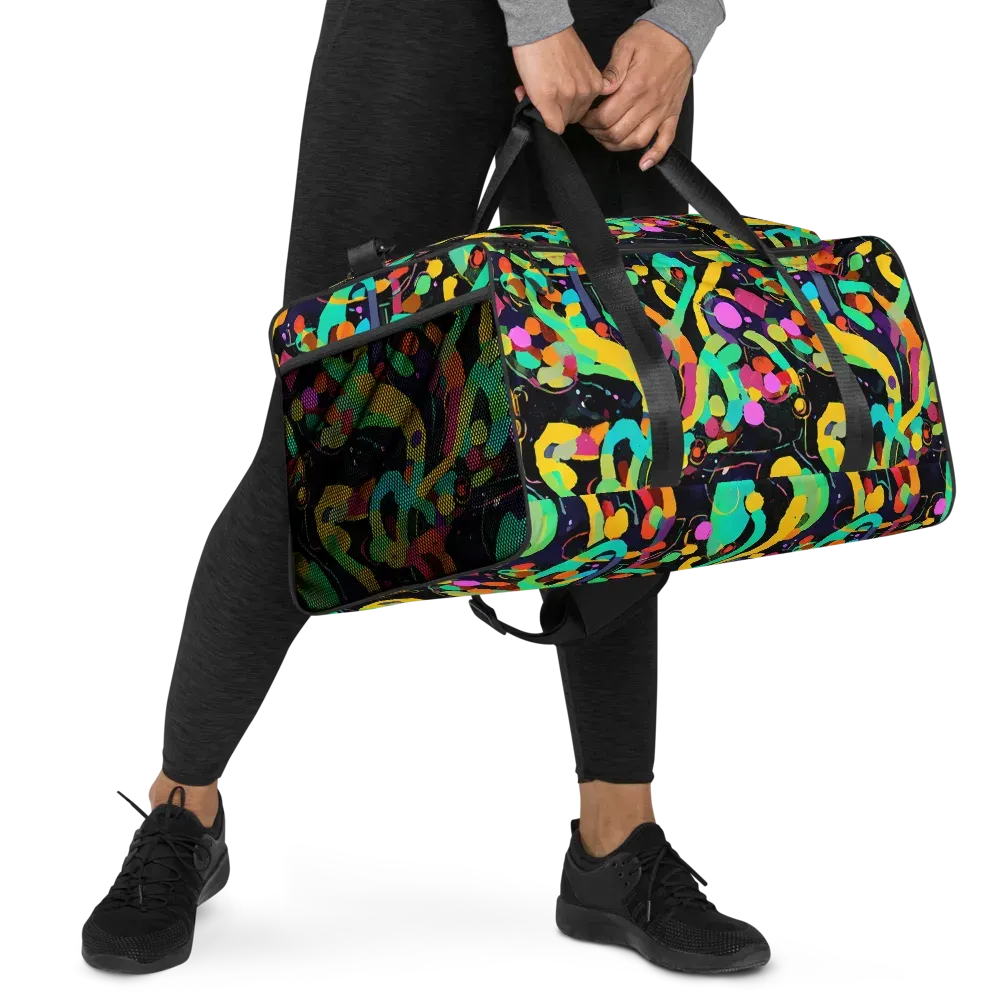 Neon Kinetic on Duffle Bag — Right Front