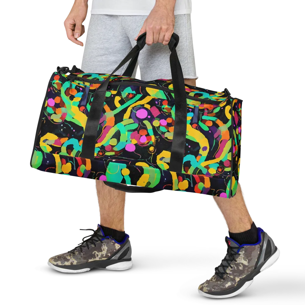 Neon Kinetic on Duffle Bag — Front