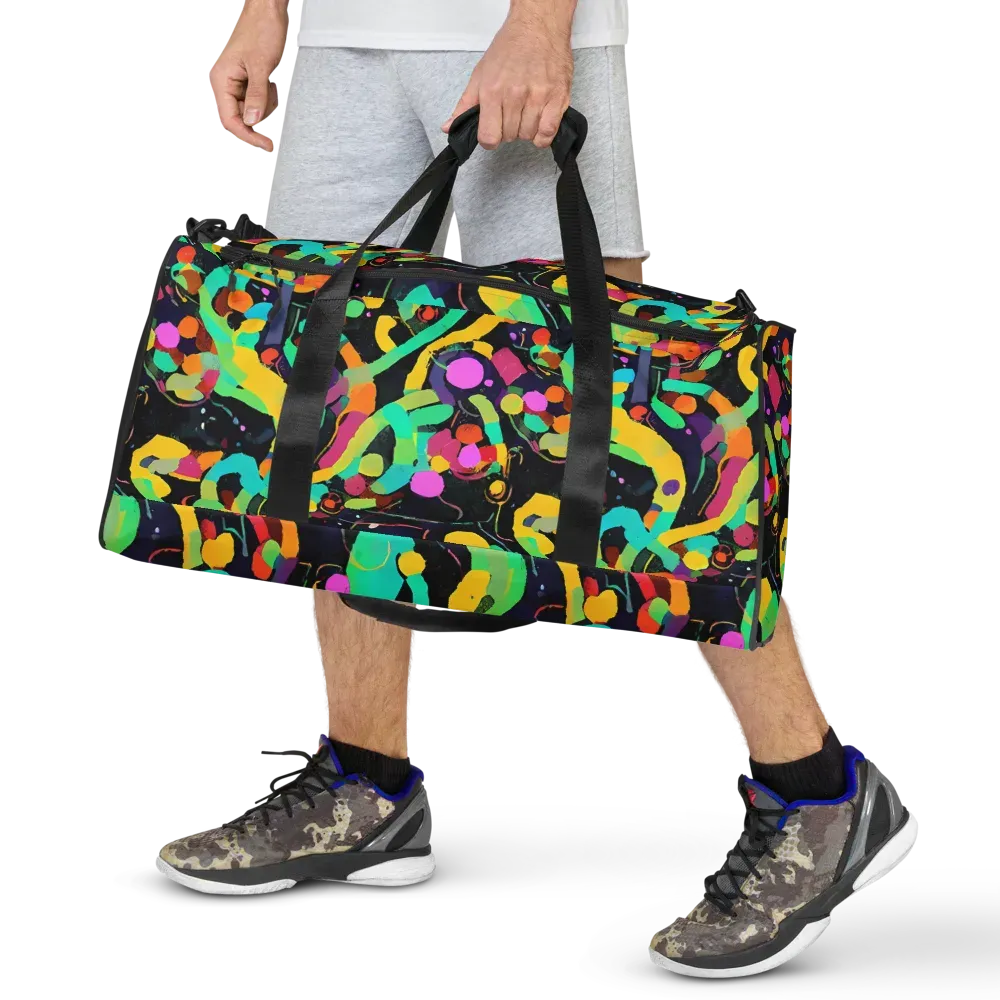 Neon Kinetic on Duffle Bag — Front