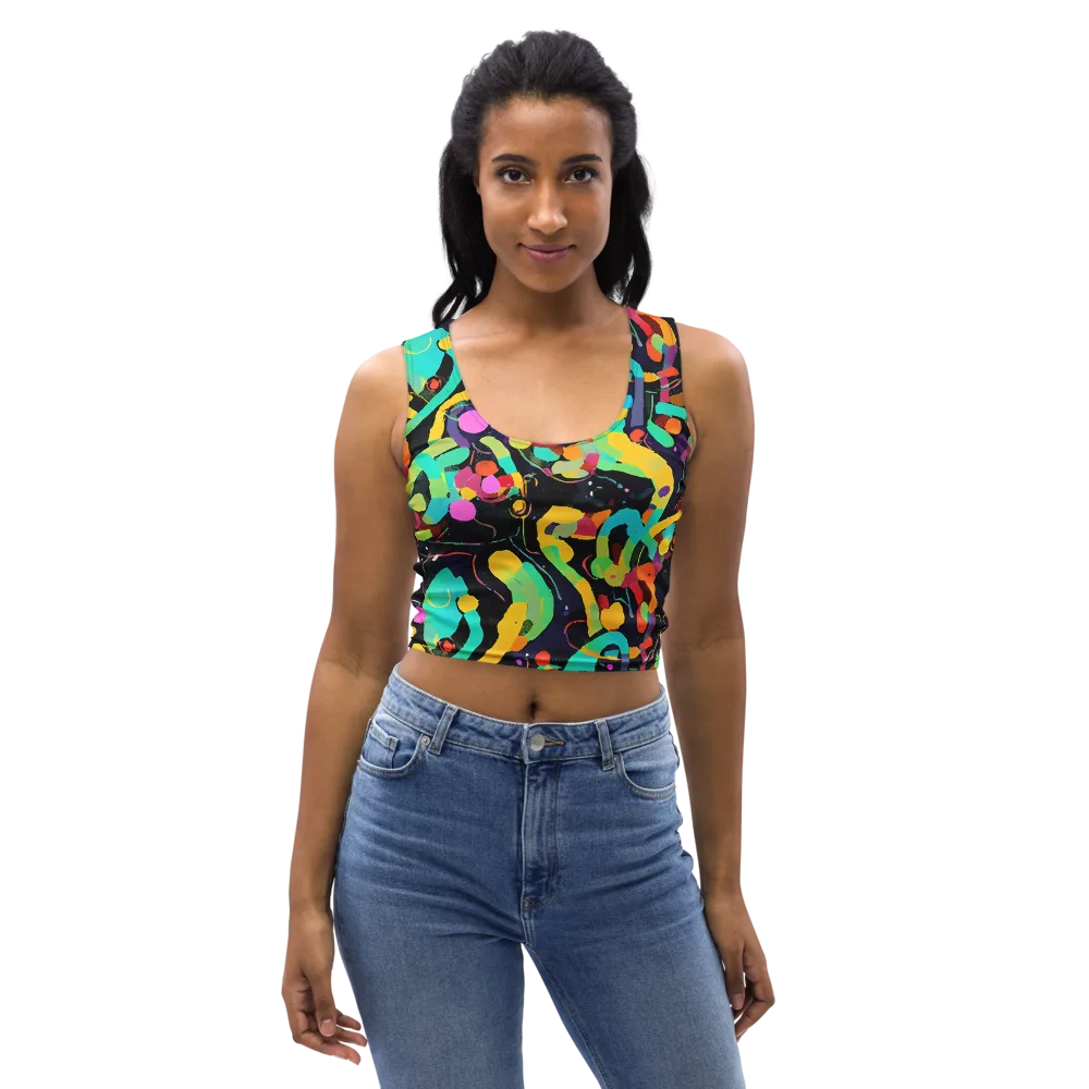 Neon Kinetic on Crop Top — Front
