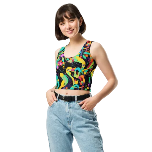 Neon Kinetic on a Crop Top