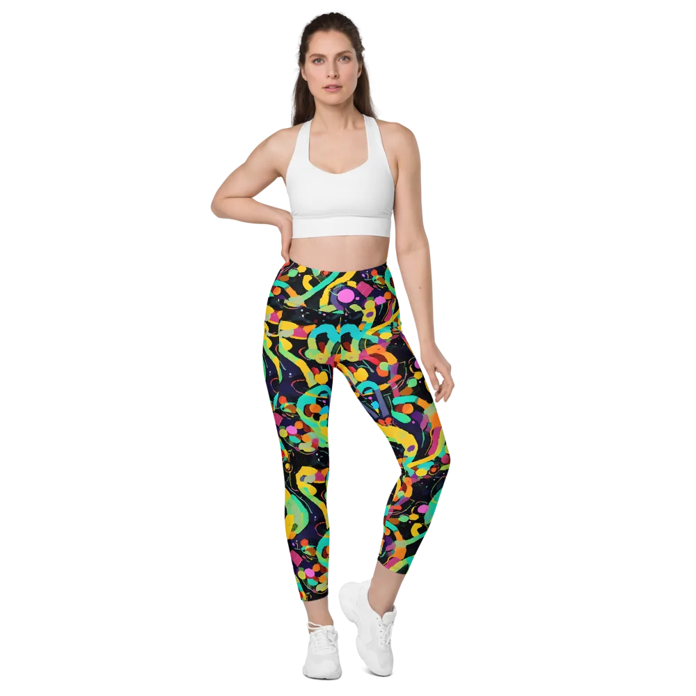 Neon Kinetic on Leggings with Pockets — Front