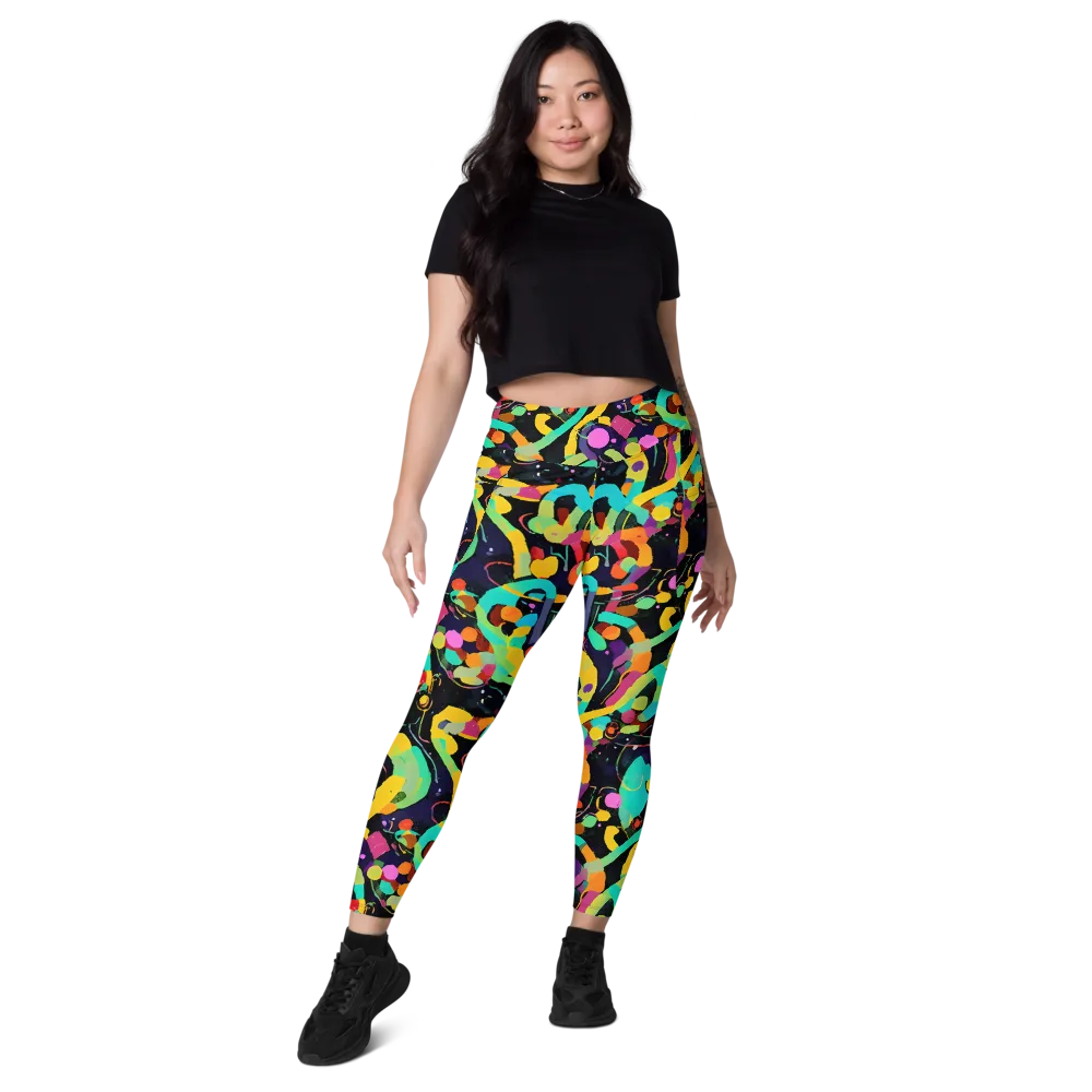 Neon Kinetic on Leggings with Pockets — Front