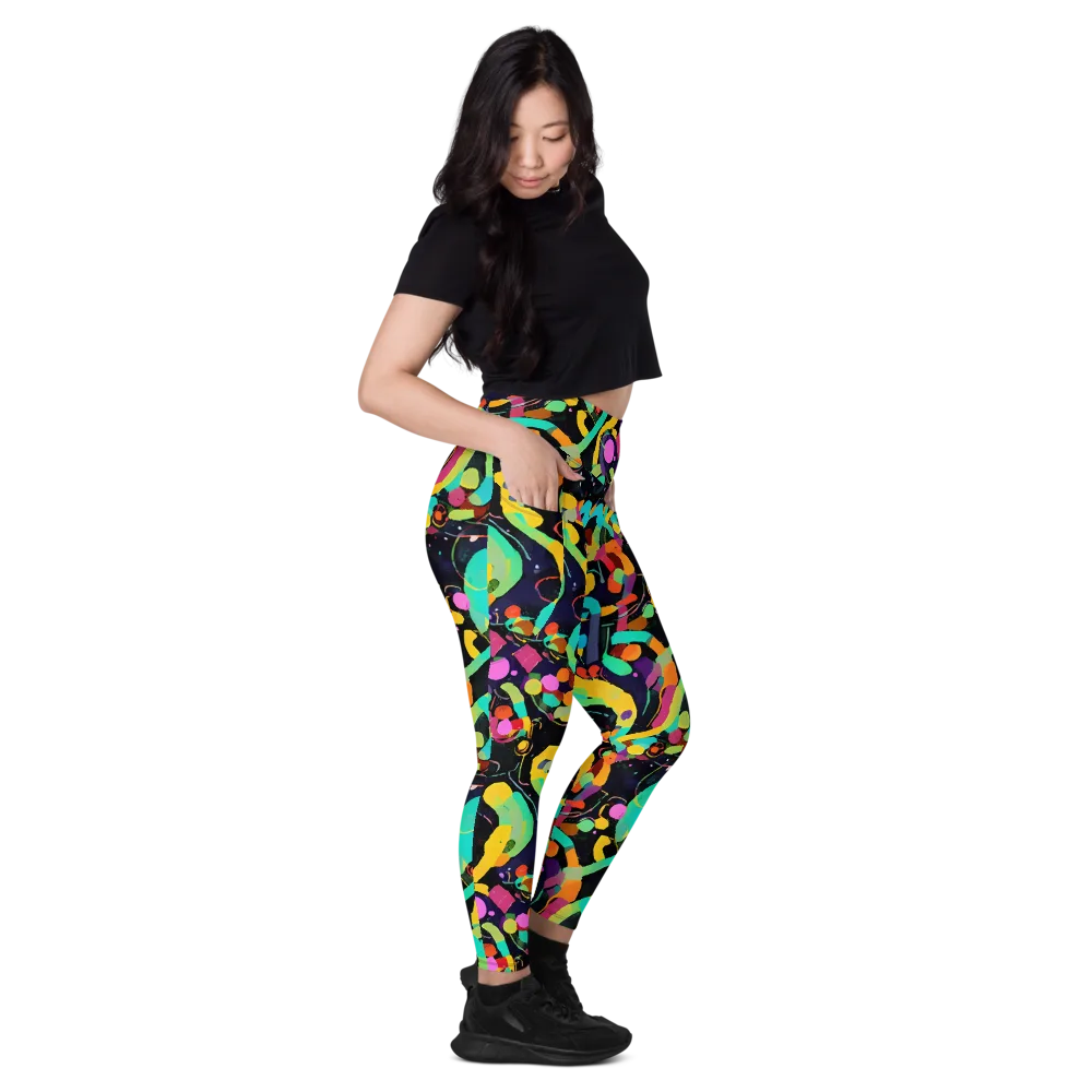 Neon Kinetic on Leggings with Pockets — Right