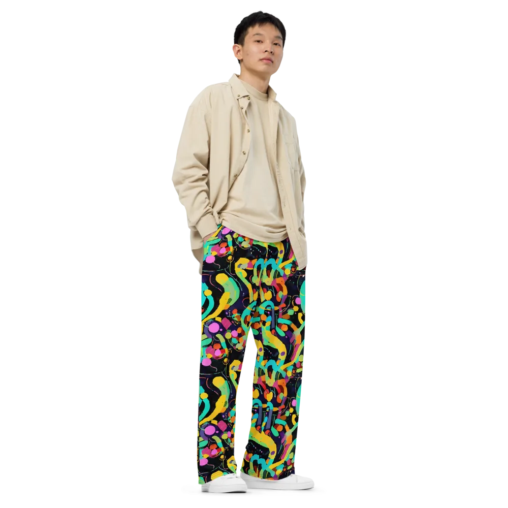 Neon Kinetic on Wide-Leg Pants — Right Front