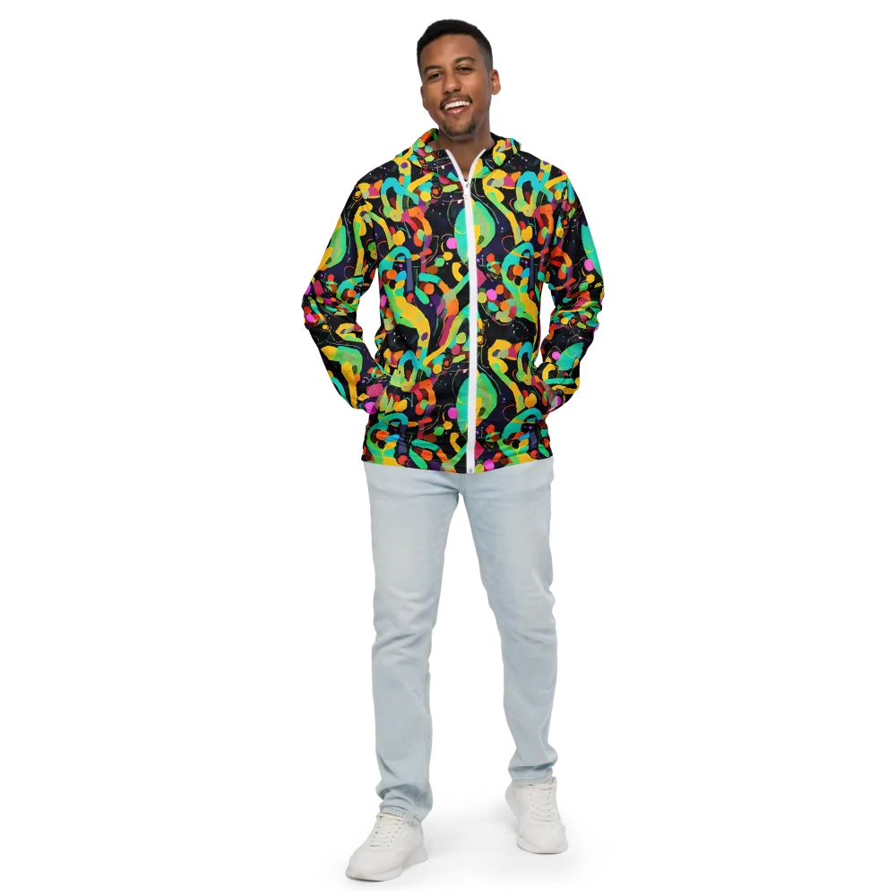 Neon Kinetic on Men's Windbreaker — Front