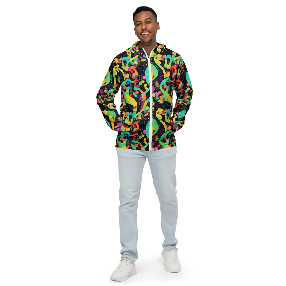 Neon Kinetic on Men's Windbreaker — Front