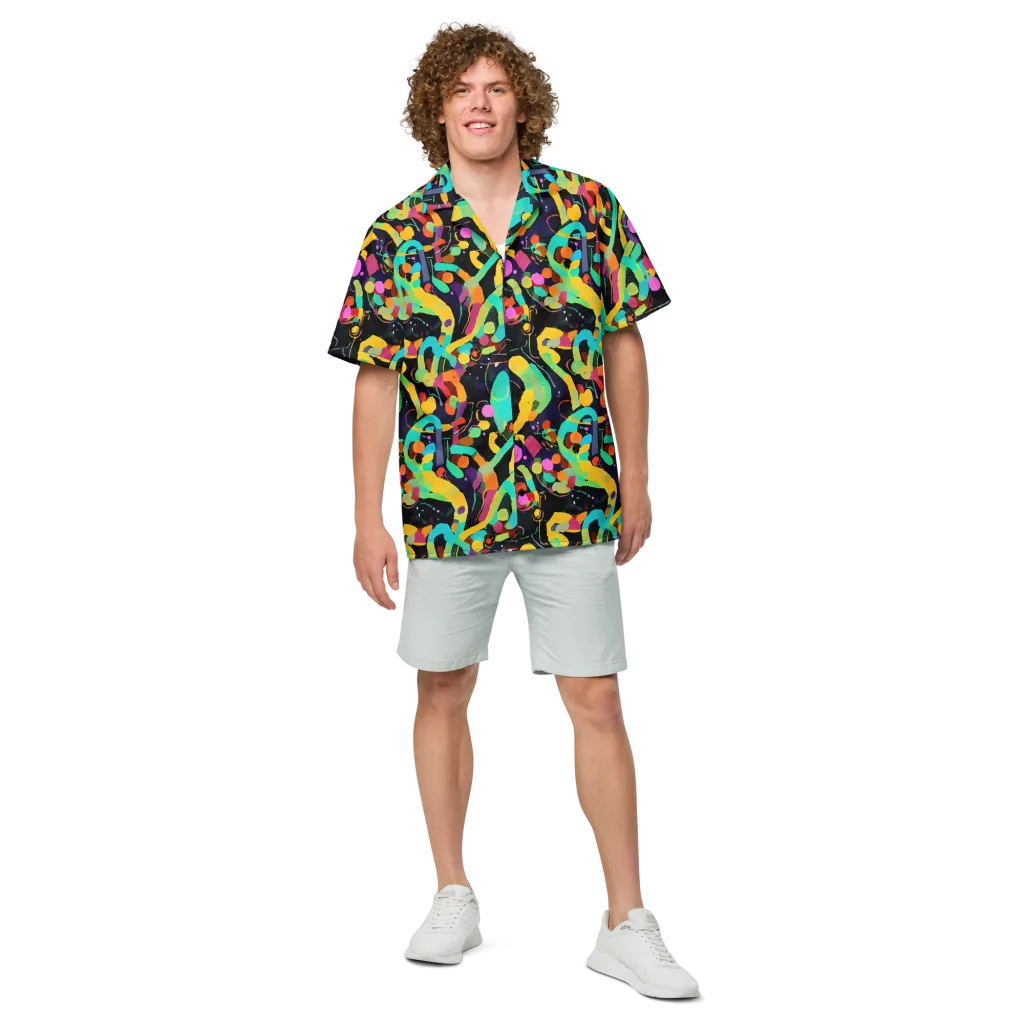 Neon Kinetic on Button Shirt — Front