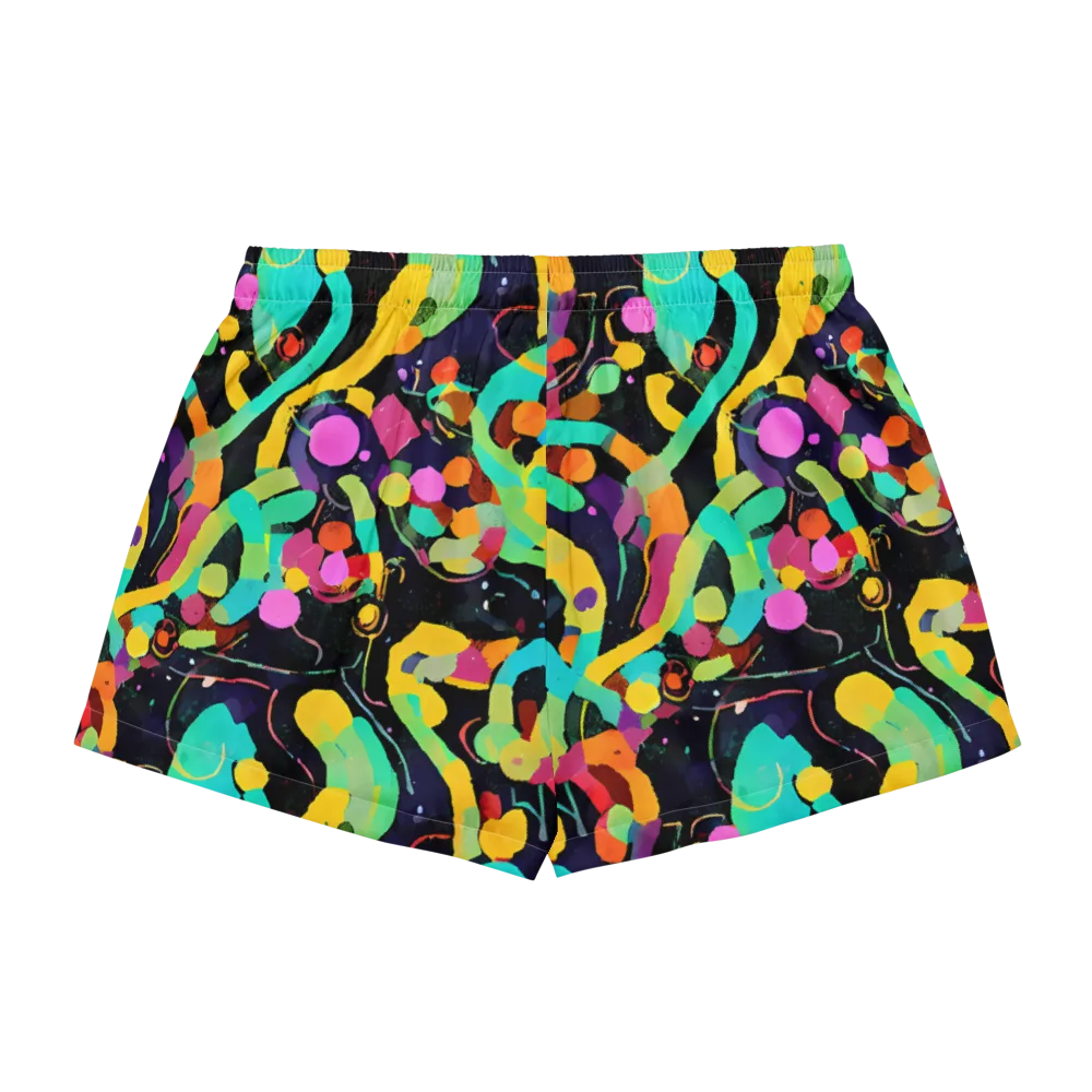 Neon Kinetic on Women's Pajama Shorts — Back