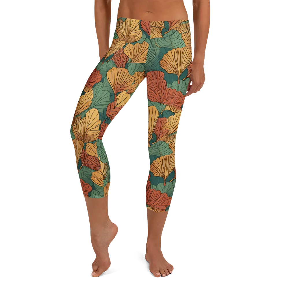 Ember Canopy on Capri Leggings — Front