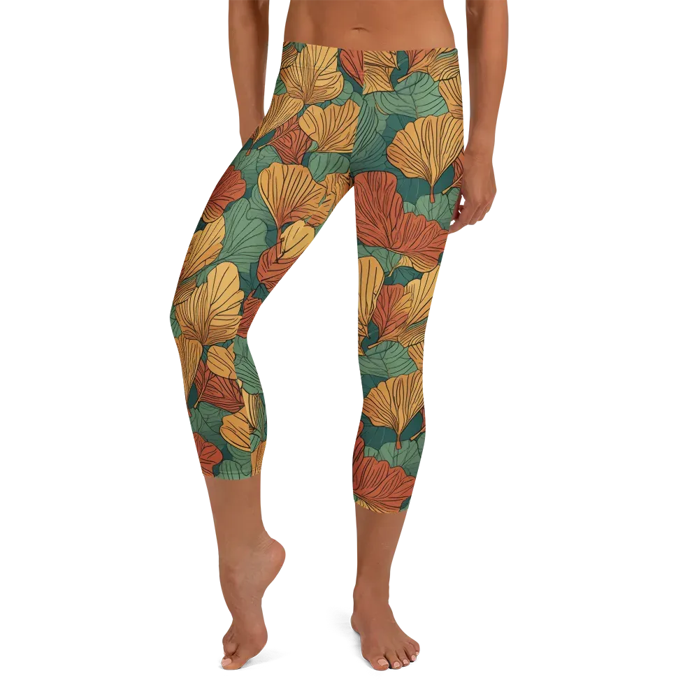 Ember Canopy on Capri Leggings — Front
