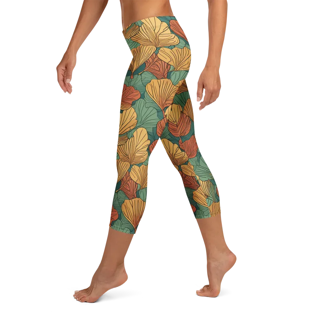 Ember Canopy on Capri Leggings — Left