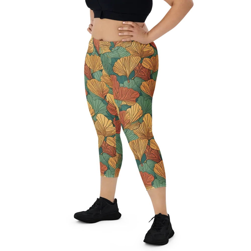 Ember Canopy on Capri Leggings — Front