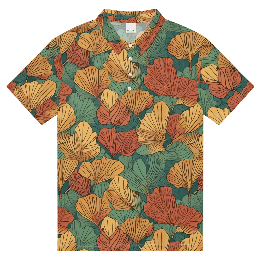 Ember Canopy on Men's Slim Fit Polo Shirt — Front