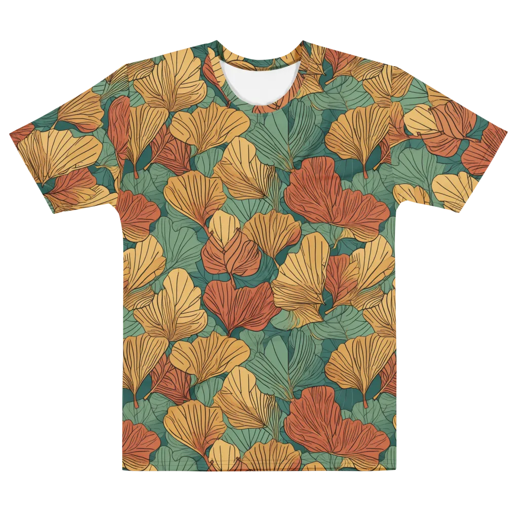 Ember Canopy on Men's Cotton Crew Neck T-Shirt — Front