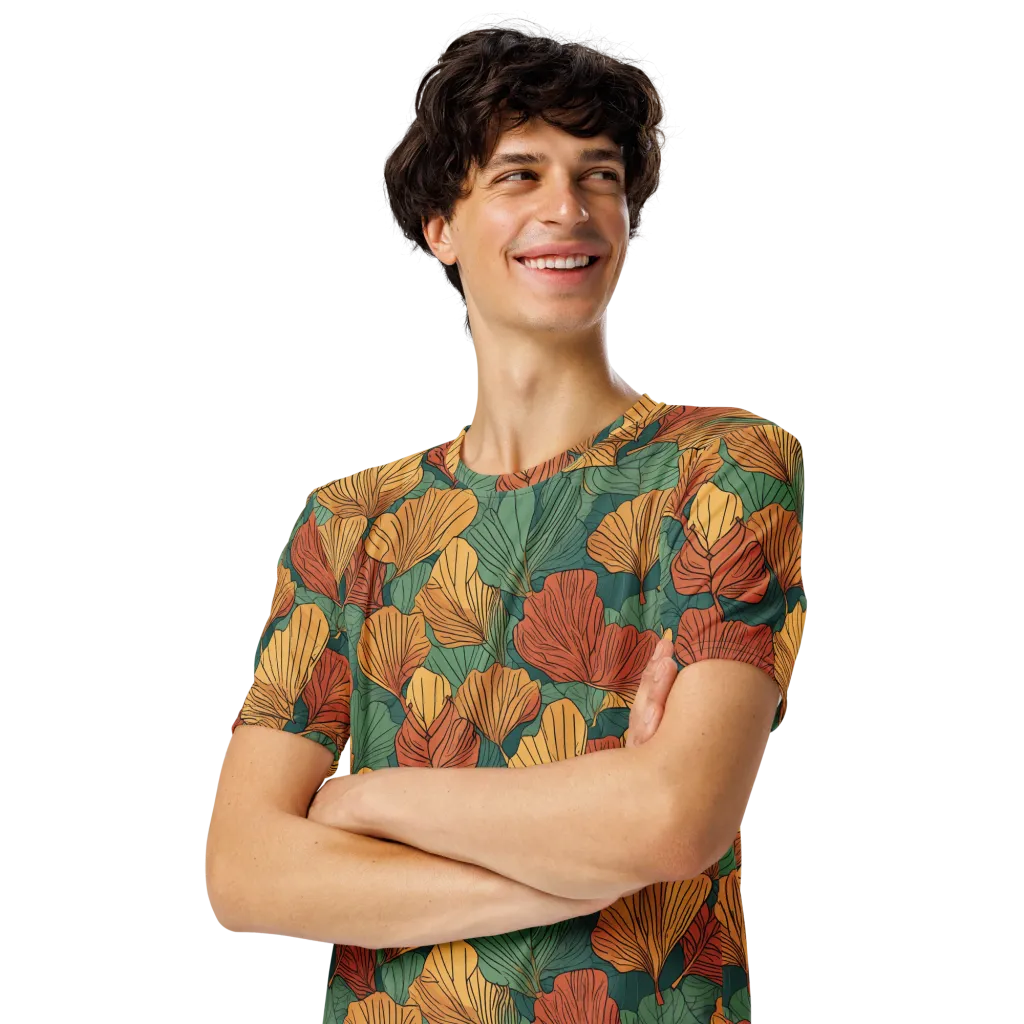 Ember Canopy on Men's Crew Neck T-Shirt — Left Front