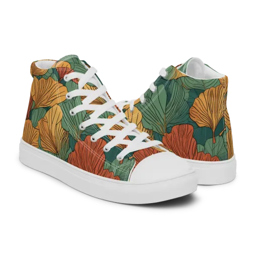 Ember Canopy on a Men's High Top Canvas Shoes